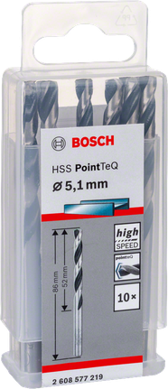 Набір свердел Bosch HSS PointTeQ 5,1 мм.