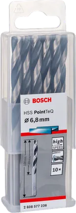 Свердла Bosch HSS PointTeQ 6,8 мм.