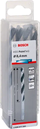Свердла Bosch HSS PointTeQ 8,4 мм.