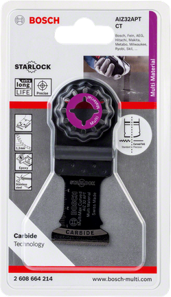 Твердосплавне лезо Bosch AIZ 32 APT 1-1/4″ Starlock.