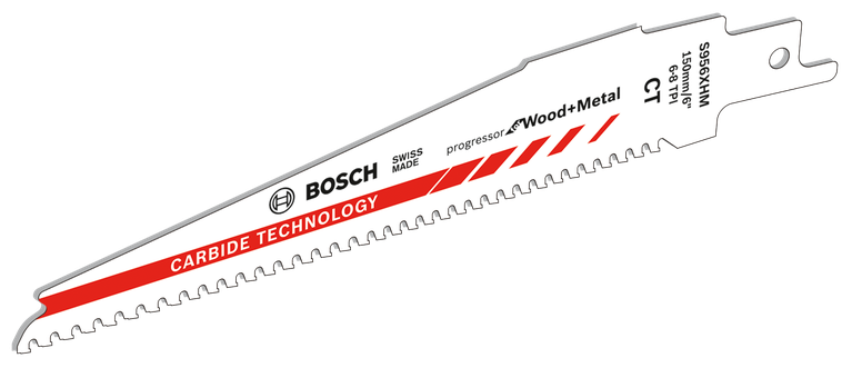 Пильне полотно Bosch S956XHM для різання дерева та металу.