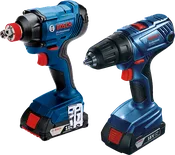 Комбінований комплект Bosch GDX 180-LI та GSR 180-LI акумуляторних дрилів.