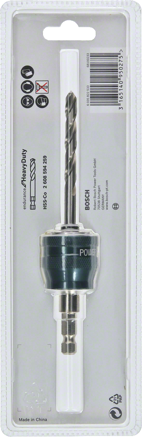 Оправка Bosch PC 3/8 дюйма зі свердлом HSS-G 7,15x105 мм.
