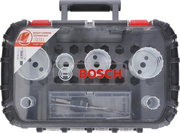 Набір з 9 твердосплавних коронок Bosch 22/25/35/51/60/68.