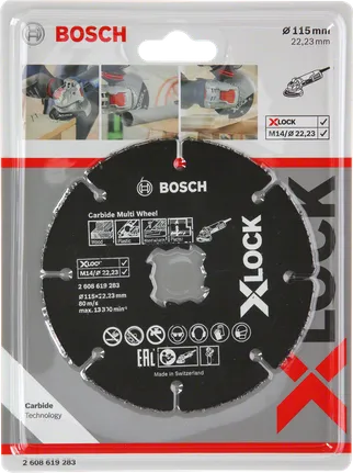 Відрізний диск Bosch X-LOCK Carbide Multi Wheel 115 мм.