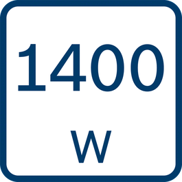 Номінальна споживана потужність 1400 Вт 