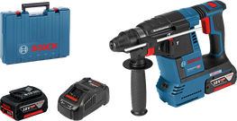 Перфоратор Bosch GBH 18V-26 з акумулятором та зарядним пристроєм.