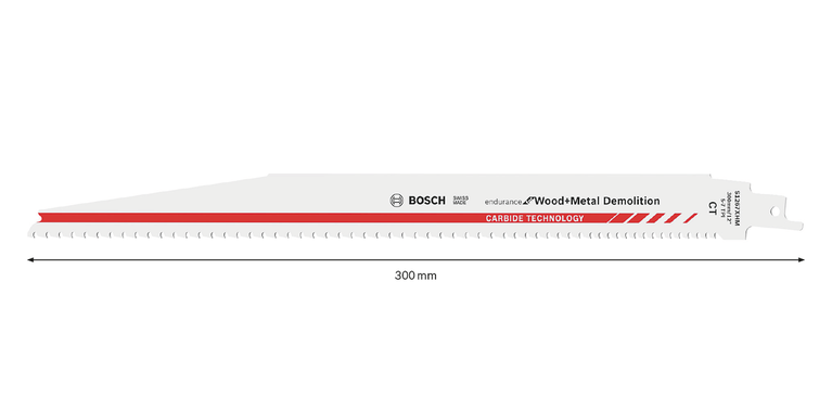 Пильне полотно Bosch S1267XHM для демонтажу деревини та металу.