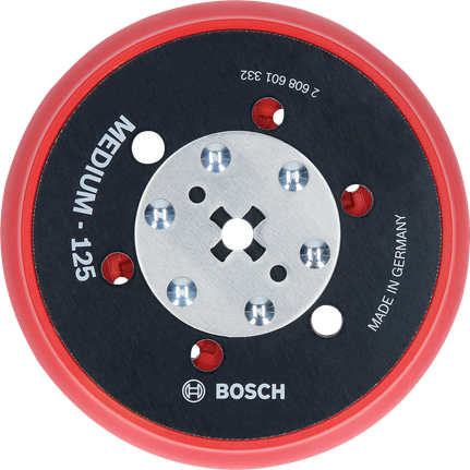 Шліфувальний диск Bosch з кількома отворами середнього розміру 125 мм.