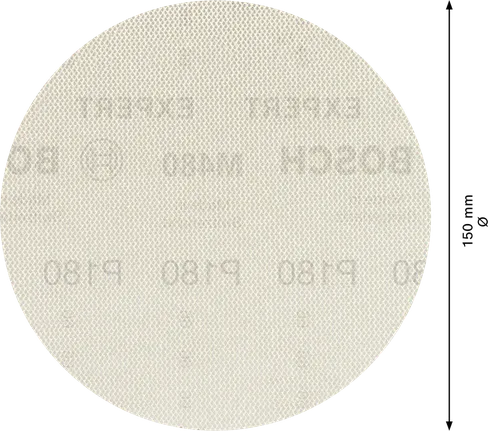 Шліфувальна сітка Bosch EXPERT M480 150 мм, диск G180.