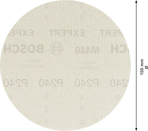 Шліфувальна сітка Bosch EXPERT M480 150 мм, диск G240.