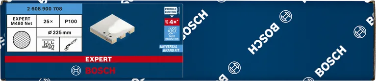 Шліфувальна сітка Bosch EXPERT M480 225 мм, зернистість 100, 25 шт.