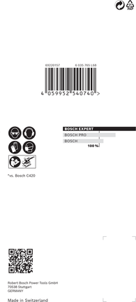 Шліфувальна сітка Bosch EXPERT M480 80 x 133 мм G 120 10-предм.