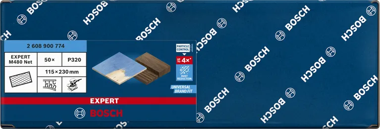 Шліфувальна сітка Bosch EXPERT M480 115×230 мм P320 50 шт.