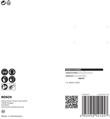 Наждачний папір Bosch EXPERT C470 125 мм, зернистість 120.