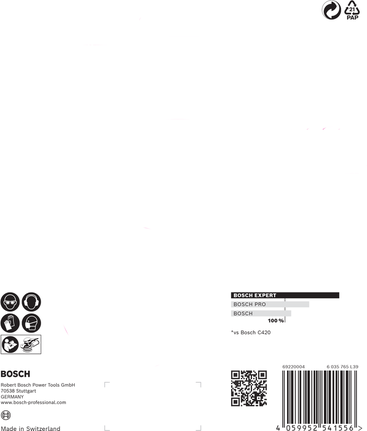 Наждачний папір Bosch EXPERT C470 150 мм, зернистість 120.