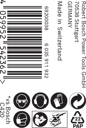 Рулон наждачного паперу Bosch C470 115 мм 5 м G 80.