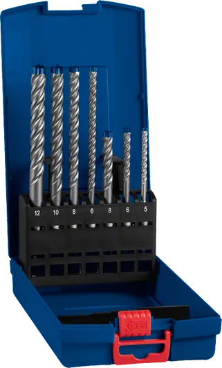 Набір перфораторних свердел Bosch SDS plus-7X 5–12 мм.