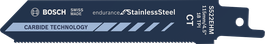 Пильний диск Bosch S 522 EHM для зворотно-поступальної пилки, твердосплавні зубці.