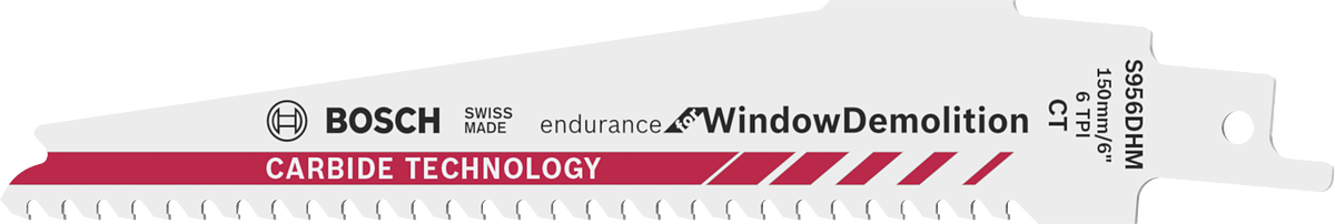 Пильне полотно Bosch WindowDemolition з твердосплавною технологією.