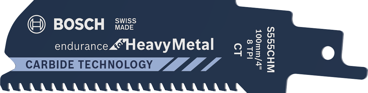 Пильне полотно Bosch S 555 CHM для шабельної пилки для важкого металу.