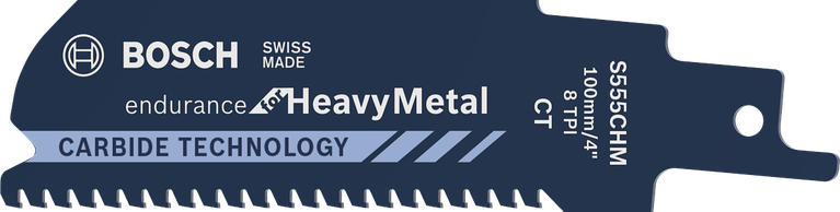 Пильне полотно Bosch S 555 CHM для шабельної пилки для важкого металу.