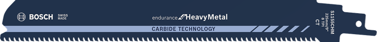 Твердосплавне полотно для зворотно-поступальної пилки Bosch Endurance Heavy Metal.