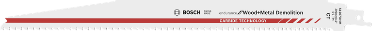 Пильне полотно Bosch Endurance Wood+Metal для демонтажу.