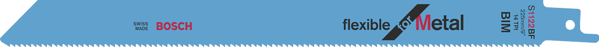 Пильне полотно Bosch flexible for Metal для зворотно-поступальної пилки.