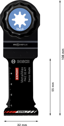 Карбідне лезо для мультиінструмента Bosch EXPERT MetalMax PAIZ 32 AIT.