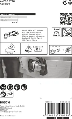 Шліфувальна пластина Bosch EXPERT AVZ 90 RT10 90 мм.