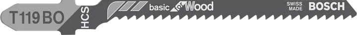 Пильне полотно для лобзика Bosch T119BO для різання деревини.