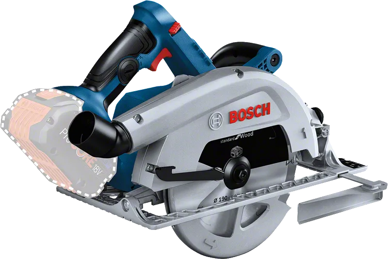 Акумуляторна дискова пилка Bosch GKS 18V-68 C для деревини.
