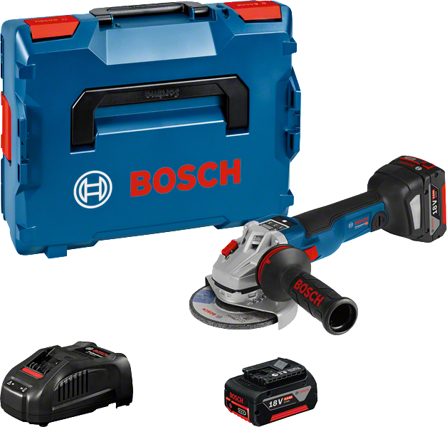 Акумуляторна кутова шліфувальна машина Bosch GWS 18V-10 SC з кейсом.