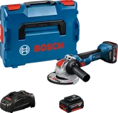 Комплект кутової шліфувальної машини Bosch GWX 18V-10 з акумулятором.