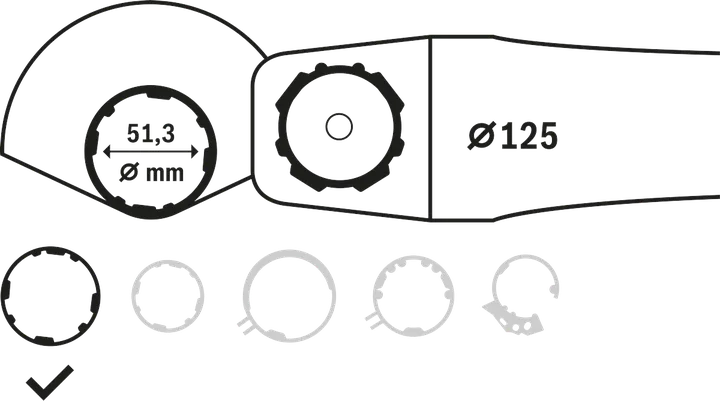 Захист кутової шліфувальної машини Bosch з легким регулюванням.