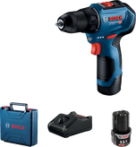 Акумуляторний дриль-шуруповерт Bosch GSR 12V-30 з кейсом та акумулятором.