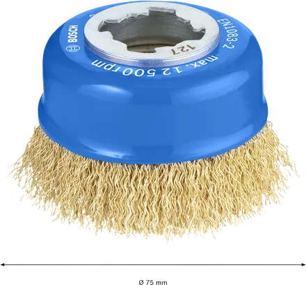 Чашкова щітка Bosch PRO Metal clean 75 мм X-LOCK.