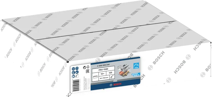 Шліфувальна стрічка Bosch PRO Y580 40 x 760 мм G120 10 шт.