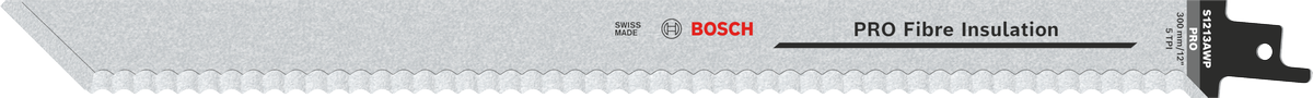 Лезо Bosch PRO Fibre Insulation S1213AWP із зубчастим лезом.