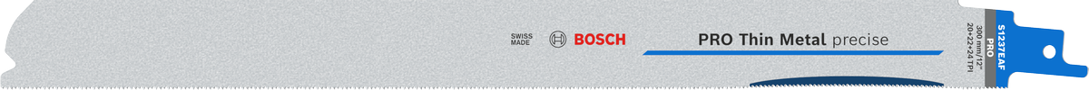 Прецизійне лезо Bosch PRO Thin Metal S1237EAF для тонкого різання металу.