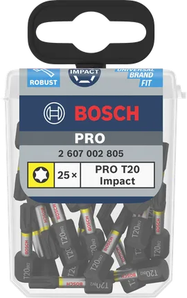 Ударні біти Bosch PRO Torx T20 25×.