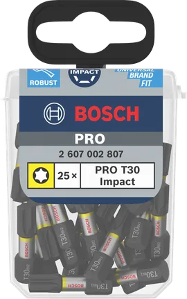 Ударні біти Bosch PRO Torx T30 25×.