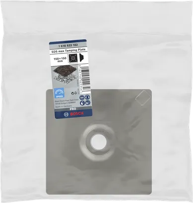 Трамбувальна плита Bosch SDS max 150 x 150 мм.