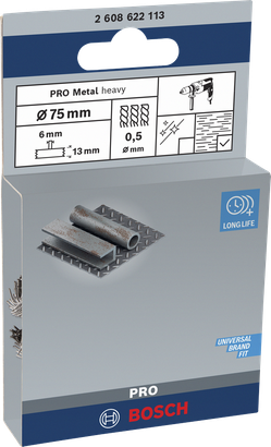 Дрітний круг Bosch PRO Metal 75×0,5 мм.