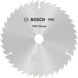 Дисковий пилковий диск Bosch PRO Wood 254 мм T40 для точного різання деревини.