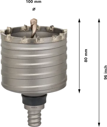 Коронковий свердлильний інструмент Bosch PRO SDS max-5, діаметр 100 мм.