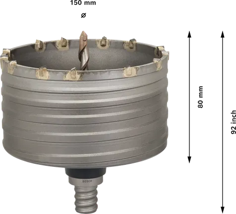 Коронковий свердлильний інструмент Bosch PRO SDS max-5, діаметр 150 мм.