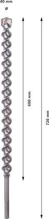 Свердло Bosch PRO SDS-max-7 40x600x720 мм.