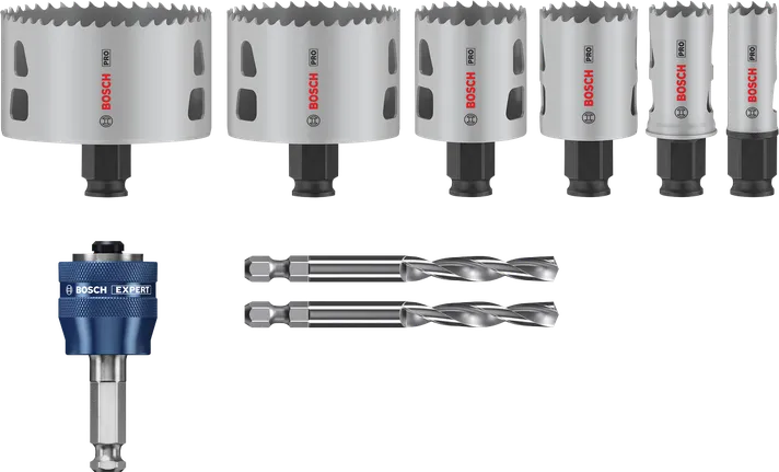 Набір коронок Bosch PRO Multi Material PC Plus, 9 предм.